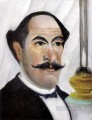 Self portrait of the Artist with a Lamp Henri Rousseau Post Impressionism Naive Primitivism